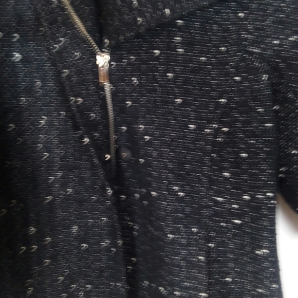 Kenneth Cole tweed moto blazer jacket - Picture 5 of 8